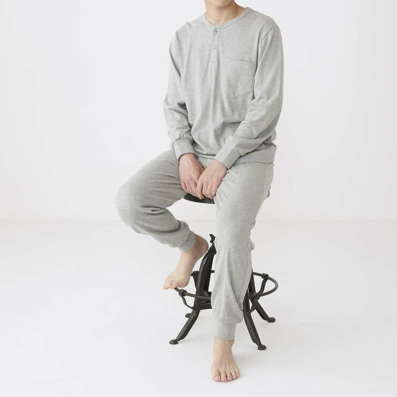 タケオキクチ長袖ヘンリーネックシャツ