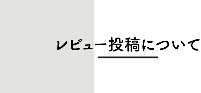 レビュー投稿について