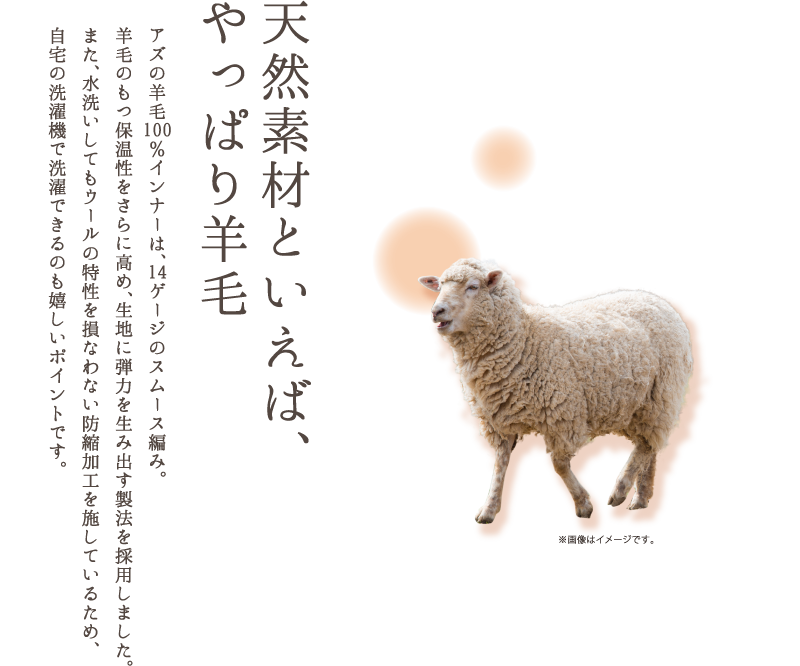 天然素材といえばやっぱり羊毛