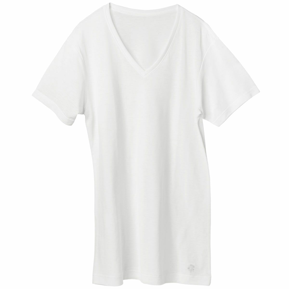 アイスコットン Ｖ衿半袖シャツ