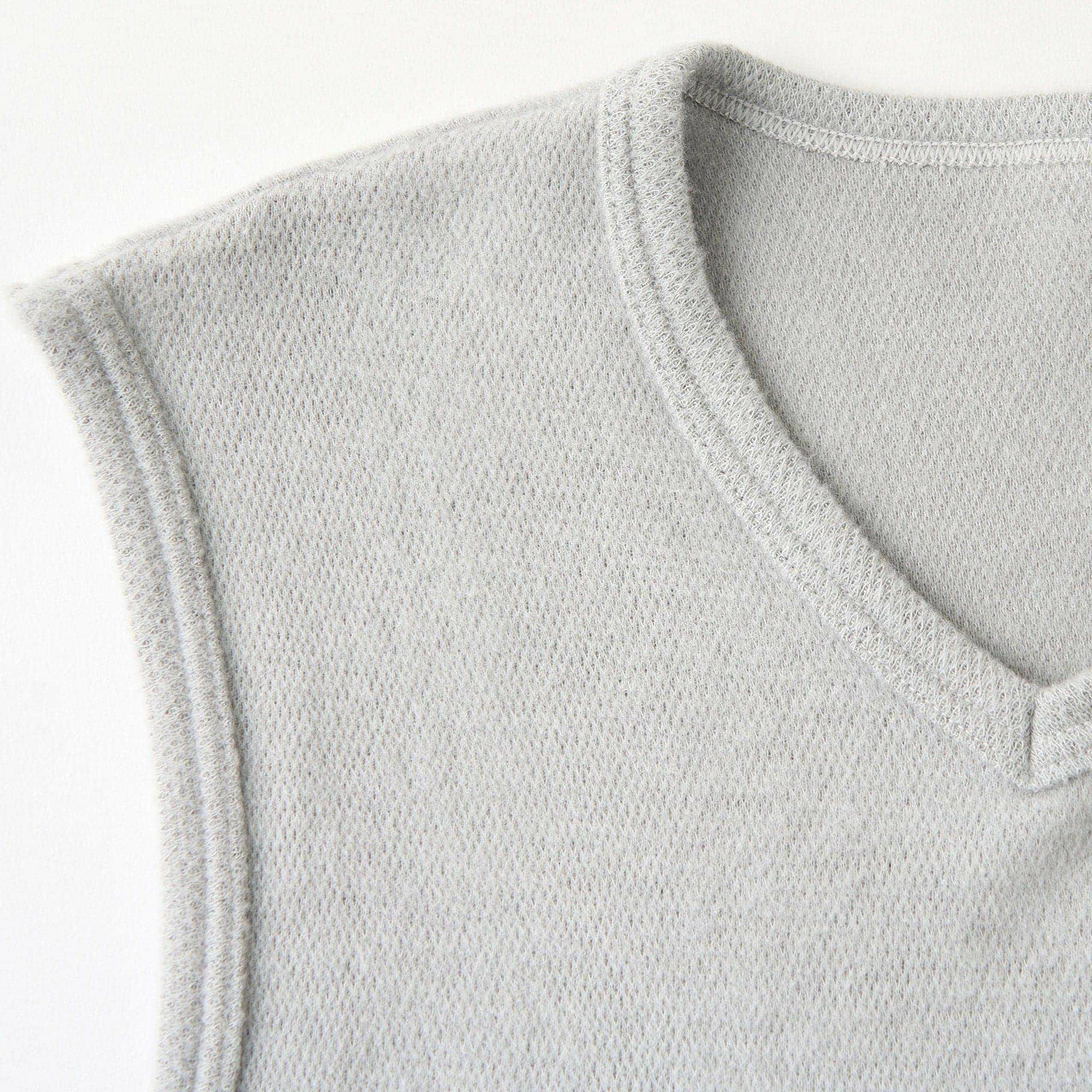 粋肌着 温仕立て V首スリーブレスシャツ