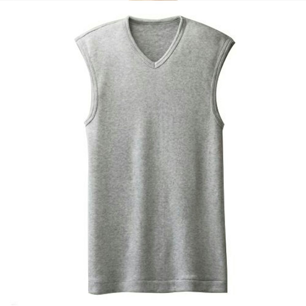 粋肌着 温仕立て V首スリーブレスシャツ