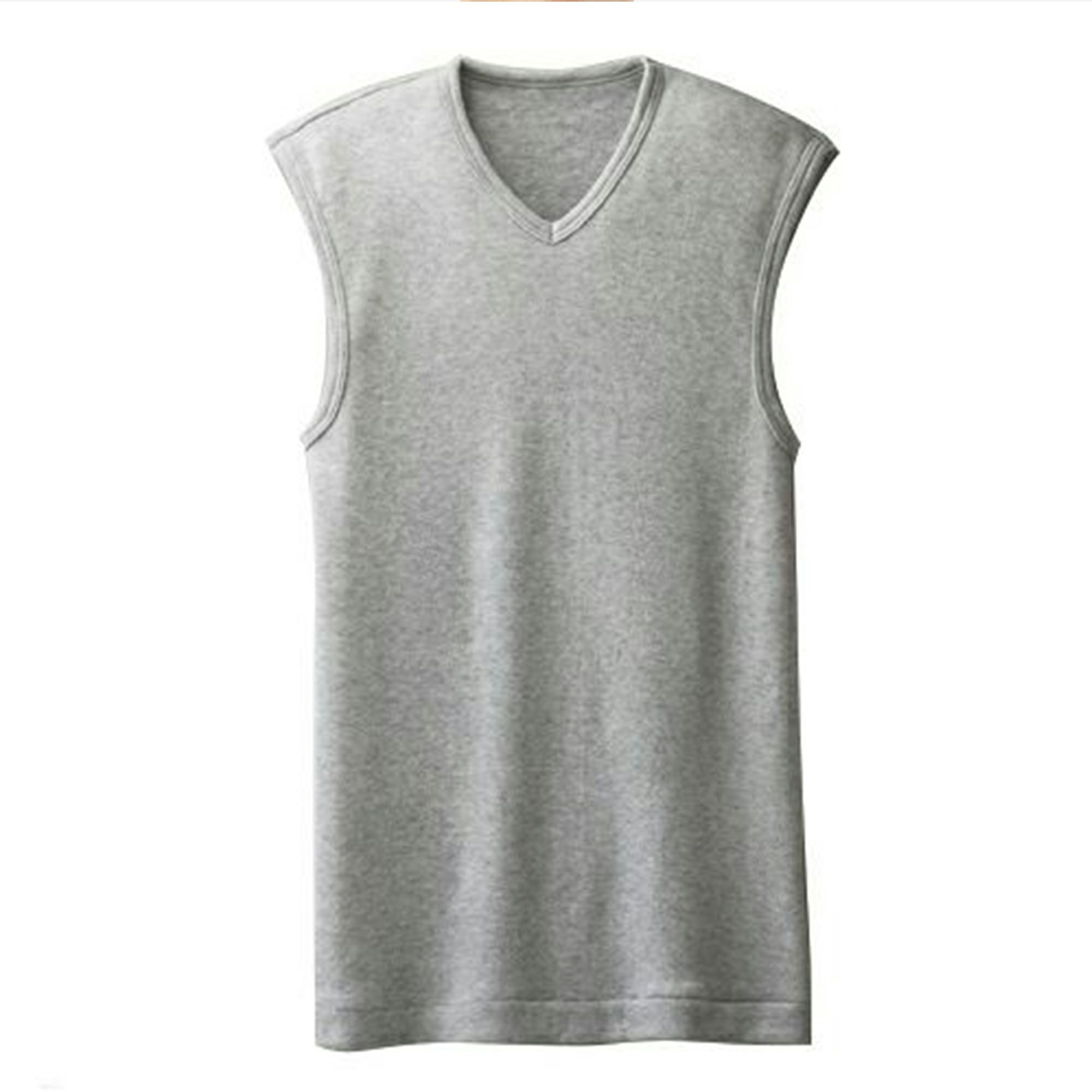 粋肌着 温仕立て V首スリーブレスシャツ