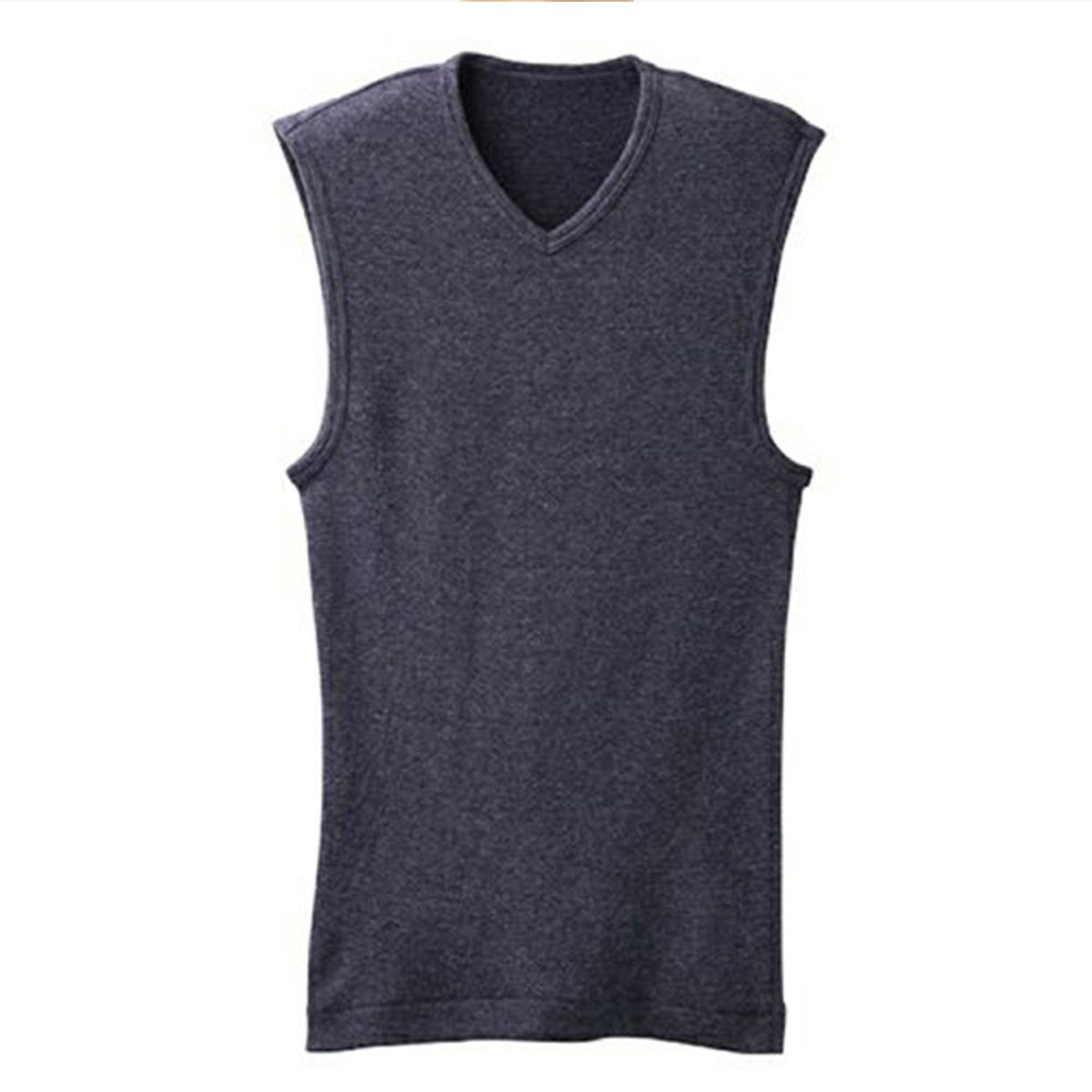 粋肌着 温仕立て V首スリーブレスシャツ