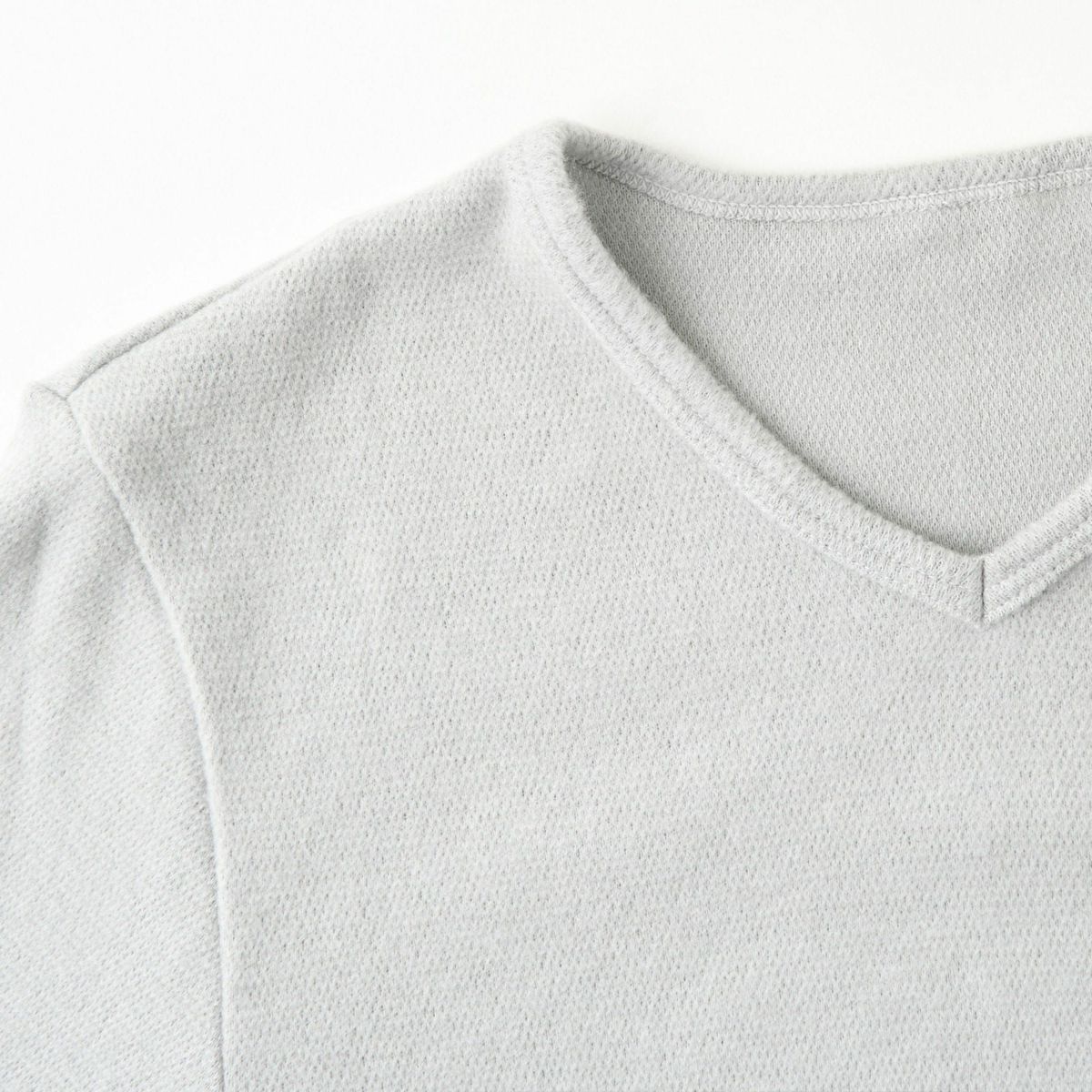 粋肌着 温仕立て 長袖V首シャツ