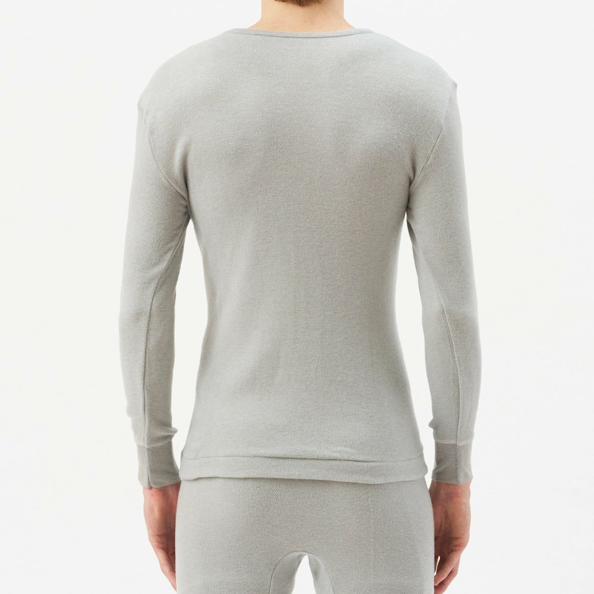 粋肌着 温仕立て 長袖V首シャツ