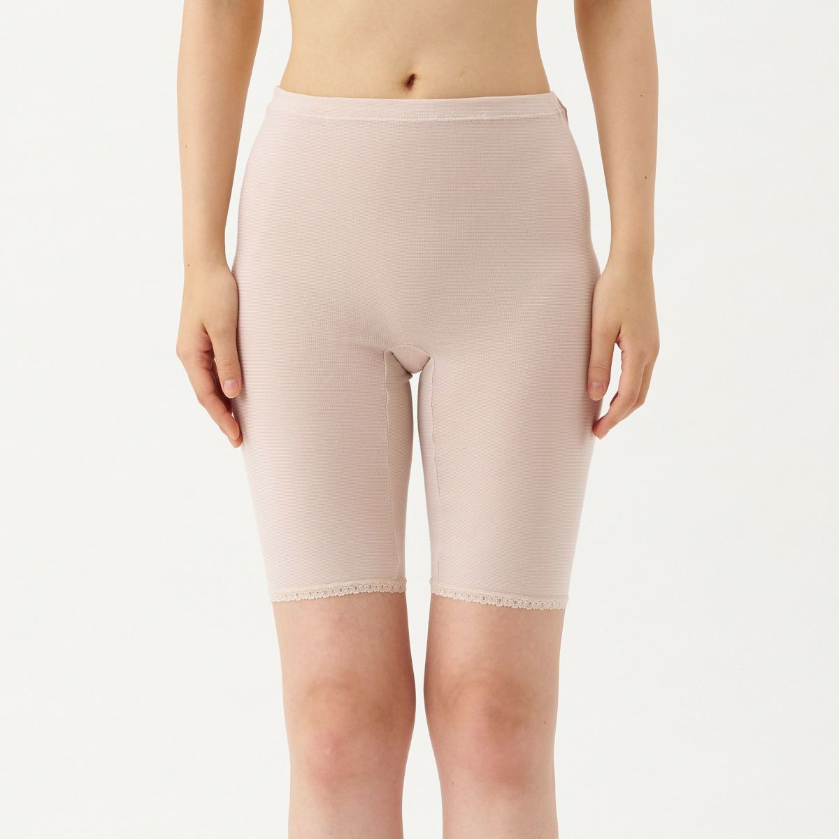 肌ごころ 選べるボトムスあったかキープ5分丈ボトム