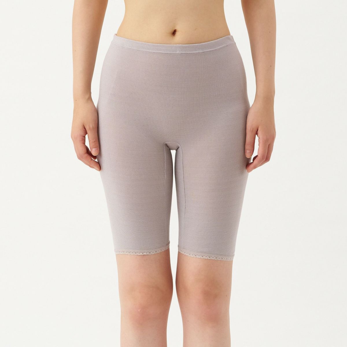 肌ごころ 選べるボトムスあったかキープ5分丈ボトム