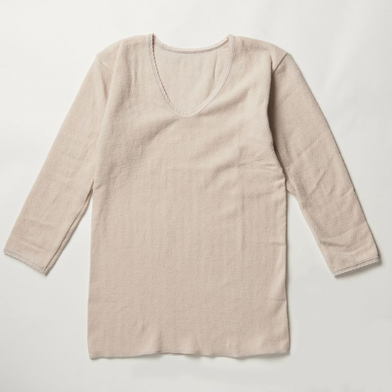 ｱﾝｺﾞﾗ混８分袖インナー