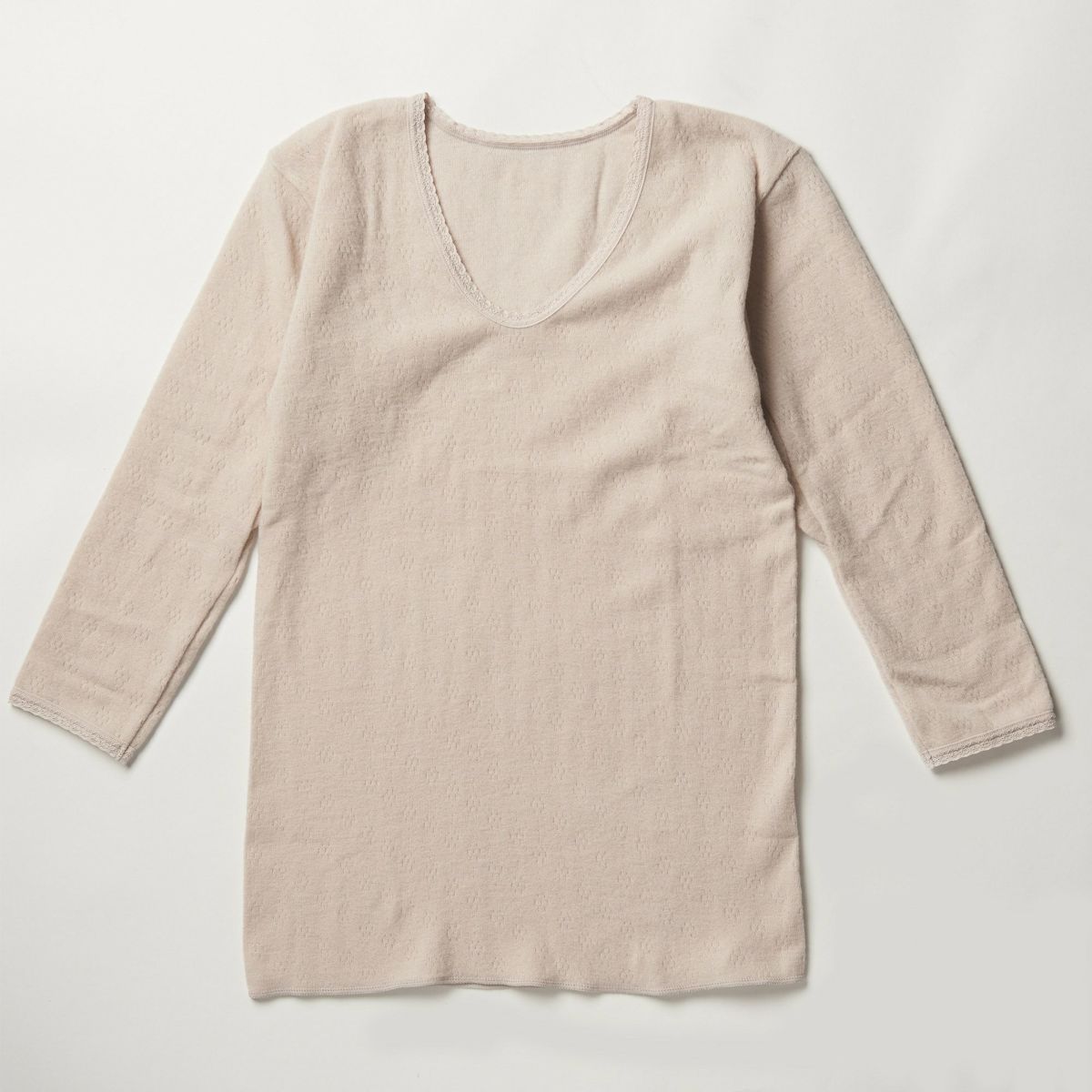 ｱﾝｺﾞﾗ混８分袖インナー