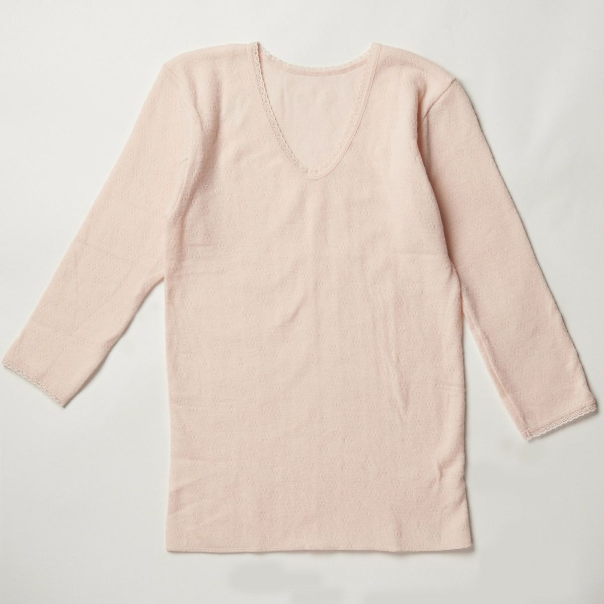 ｱﾝｺﾞﾗ混８分袖インナー