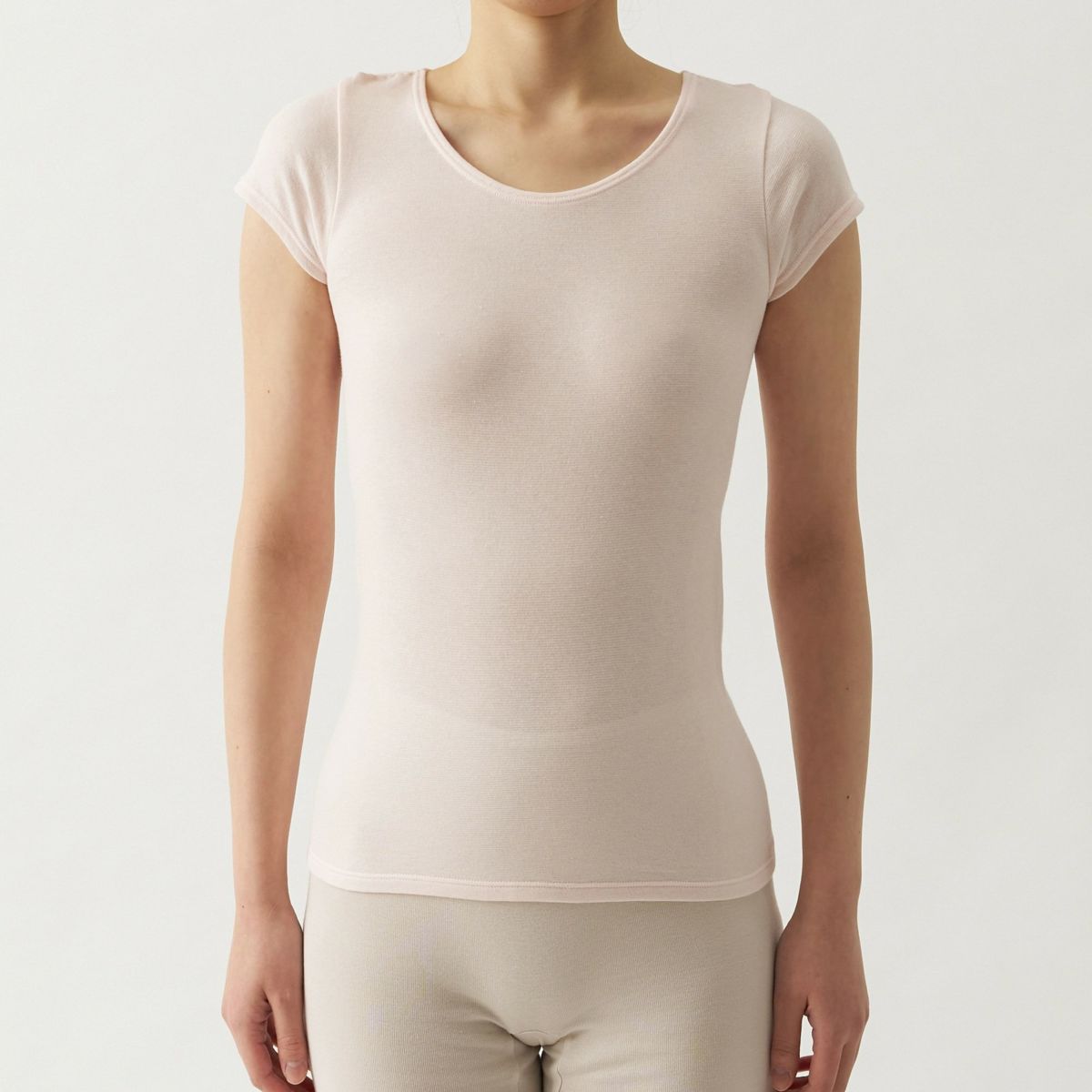 肌ごころ まとう フレンチ袖インナー