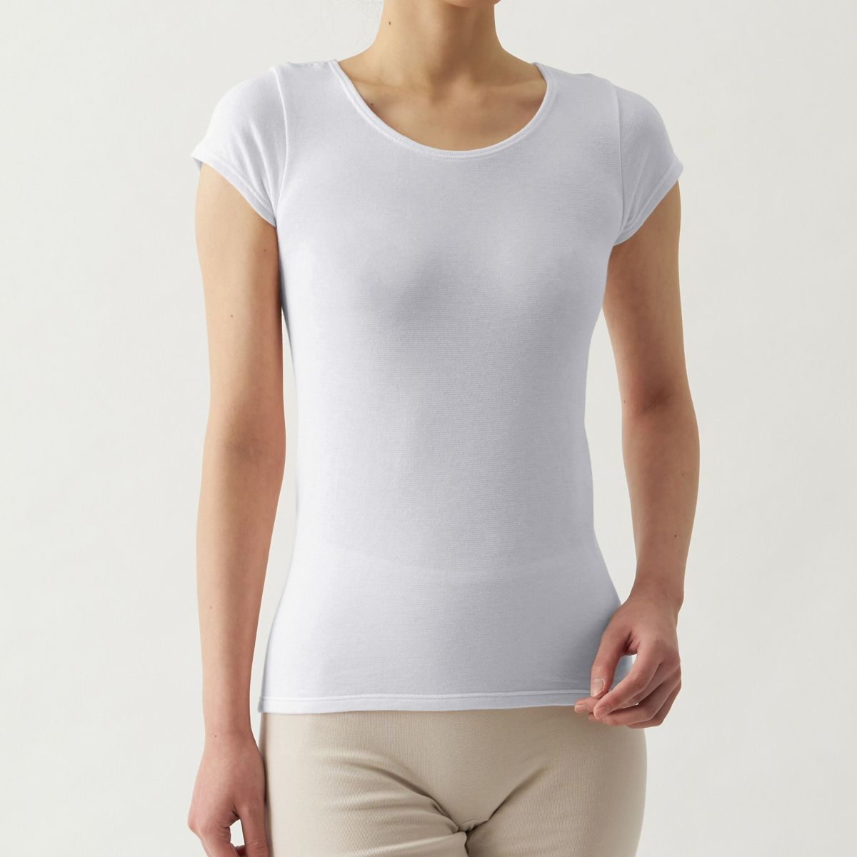 肌ごころ まとう フレンチ袖インナー