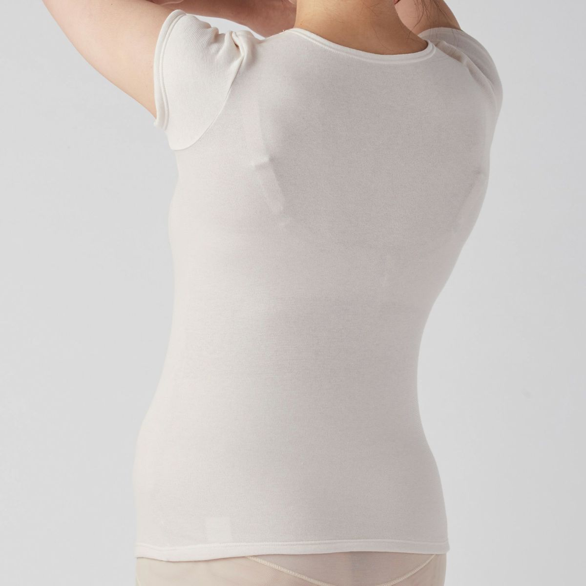 肌ごころ まとう フレンチ袖インナー