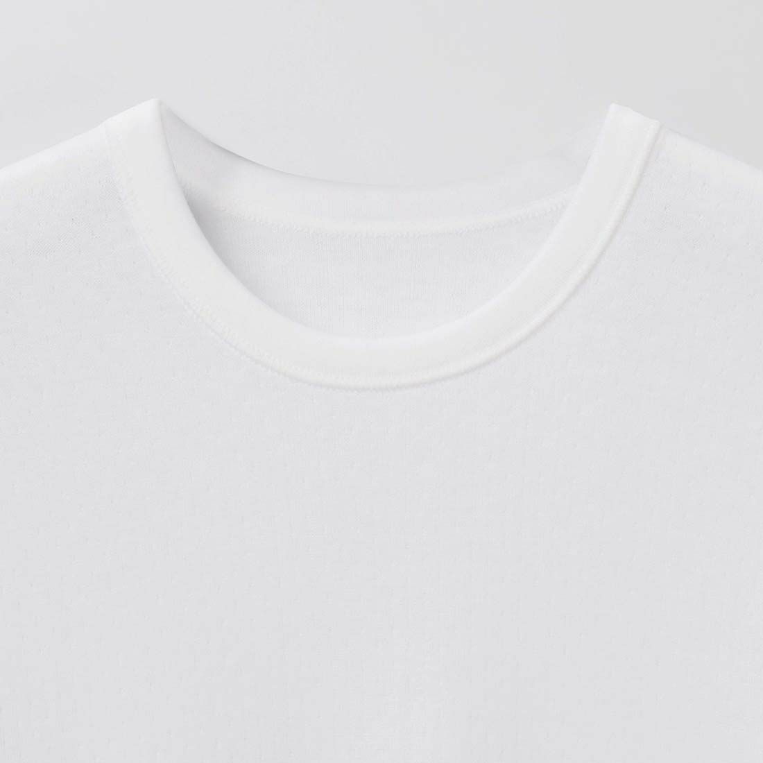 ダックス 袋編み 長袖丸首シャツ