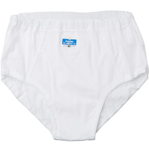 3L 三つ桃クレープ綿１００％ ブリーフ