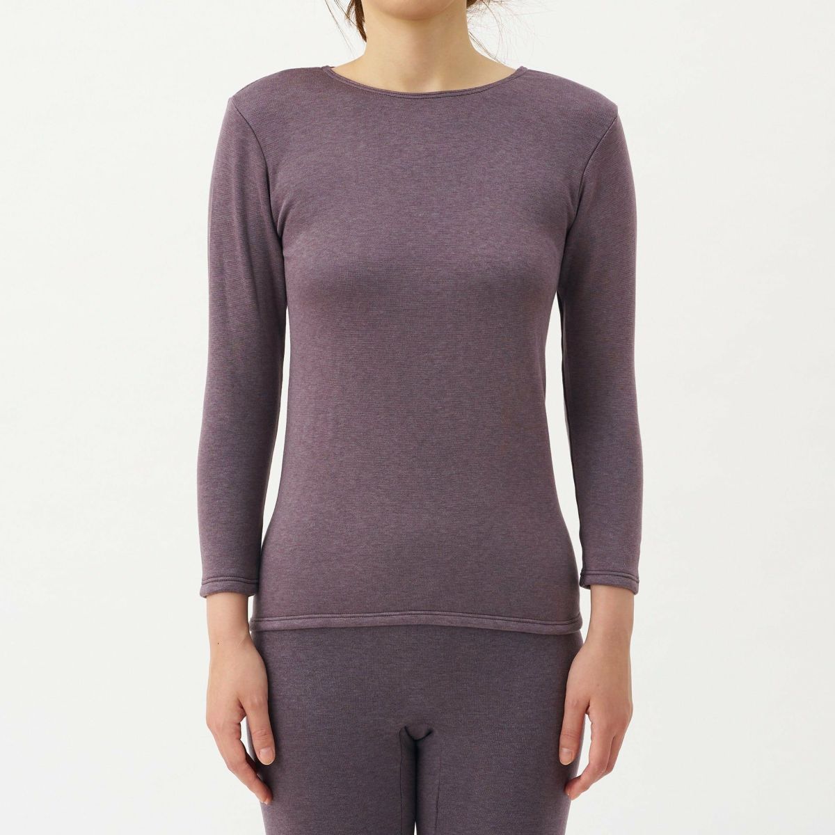 まとう】神がかりの暖かさ 裏起毛 ８分袖インナー