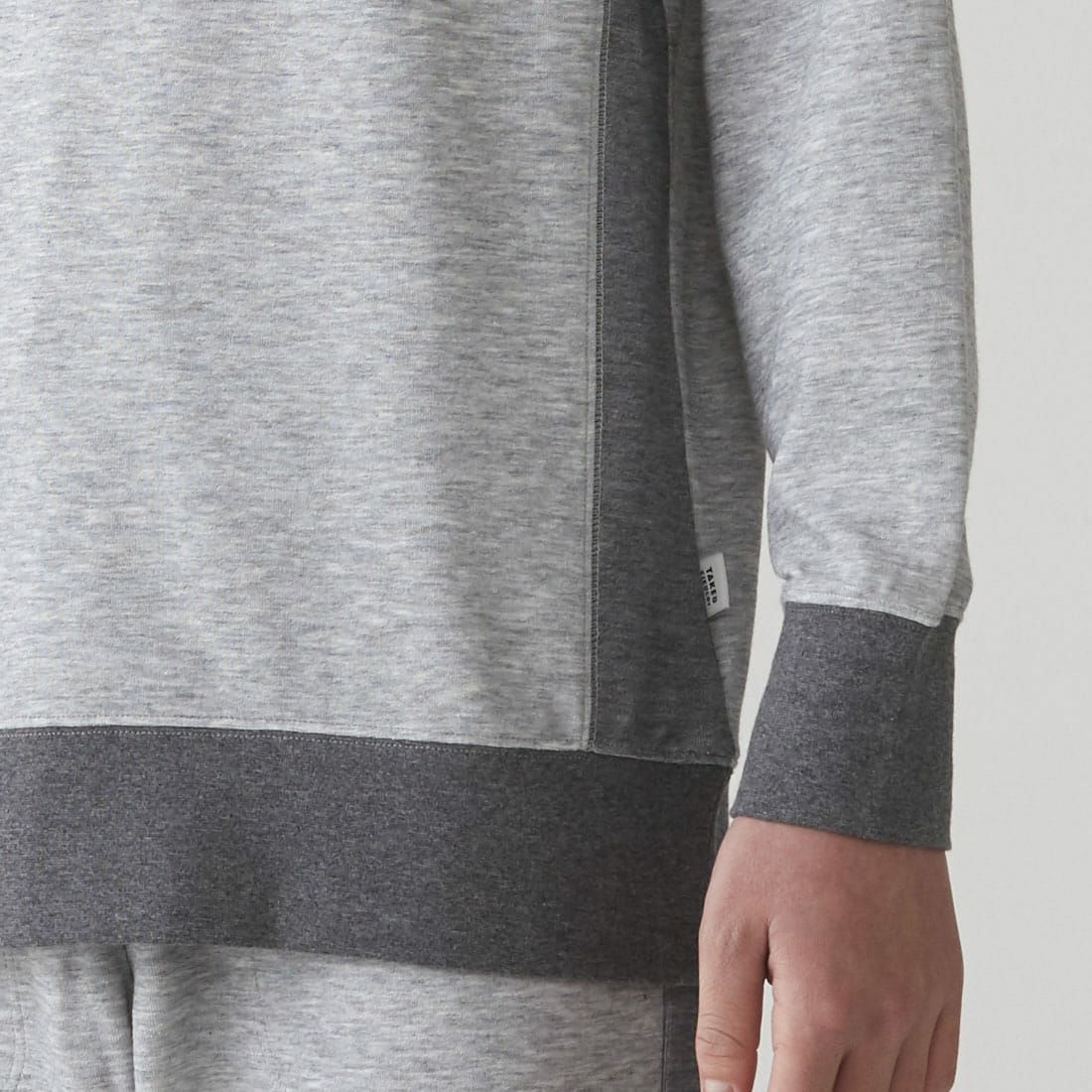 タケオキクチ　長袖ラグランクルーネックシャツ