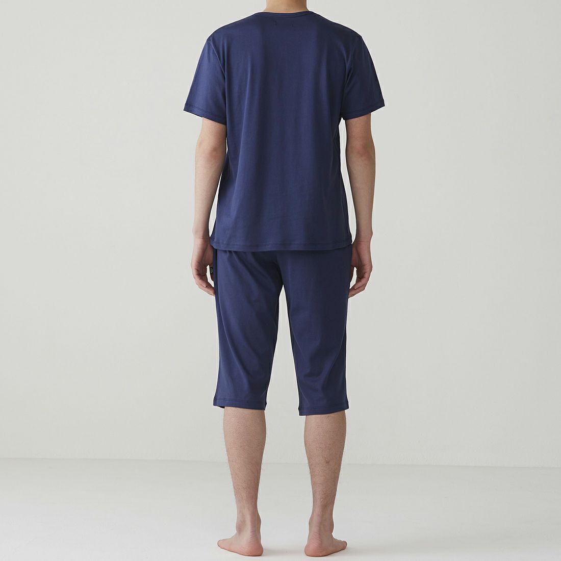 エポカ ウォモ コットンシルク半袖ヘンリーネックカットソー