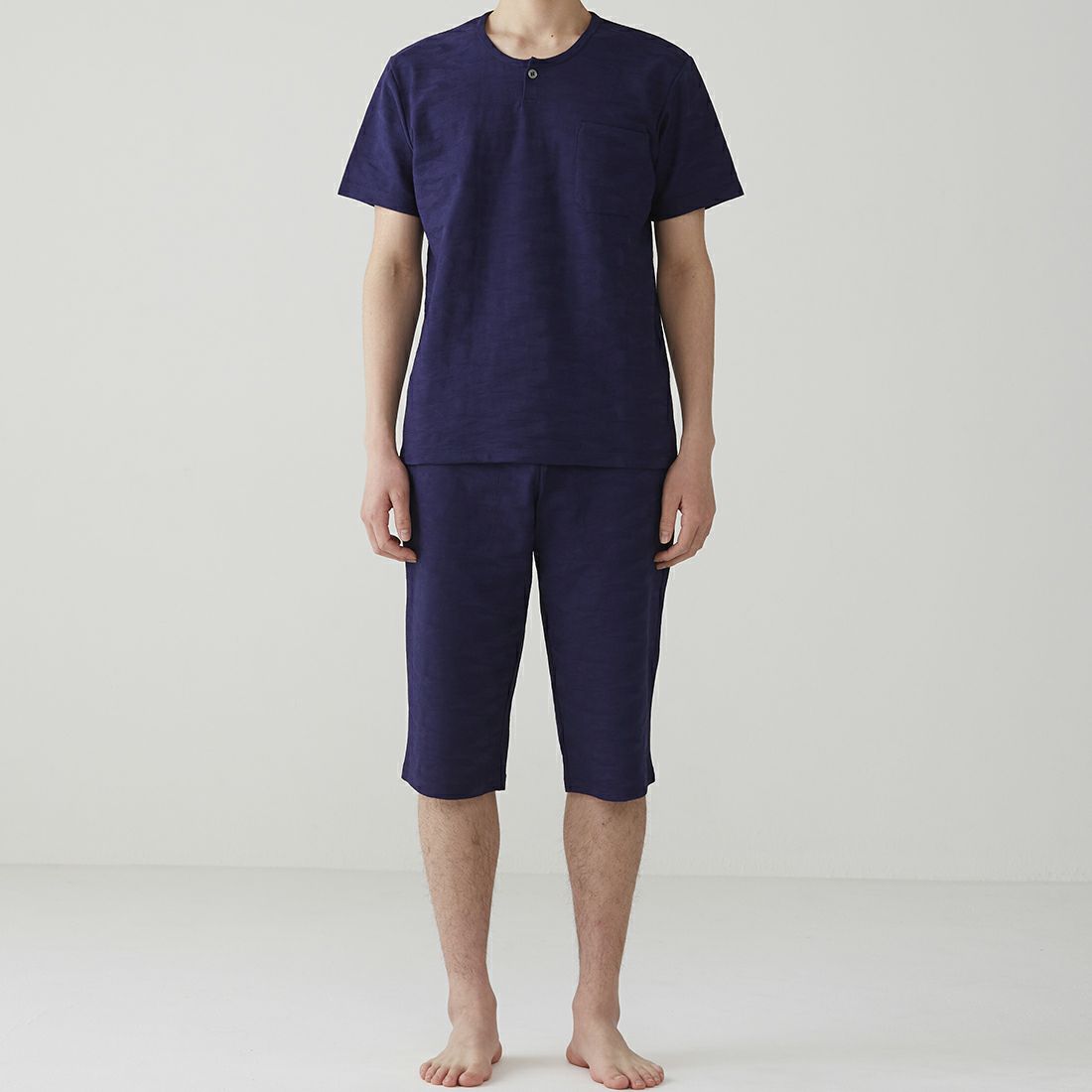 エポカ ウォモ 半袖ヘンリーネックカットソー