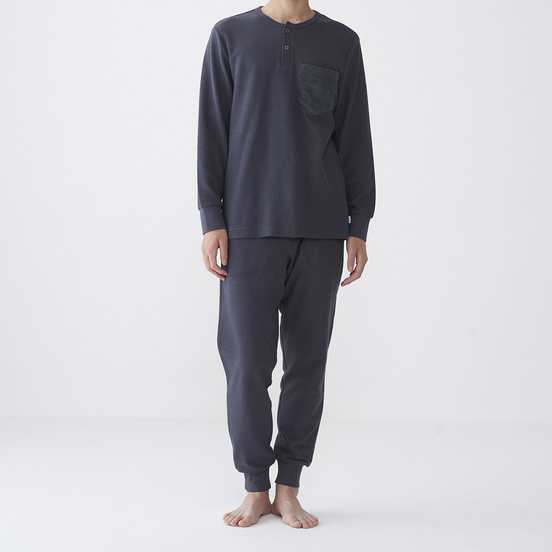 タケオキクチ 長袖ヘンリーネックシャツ