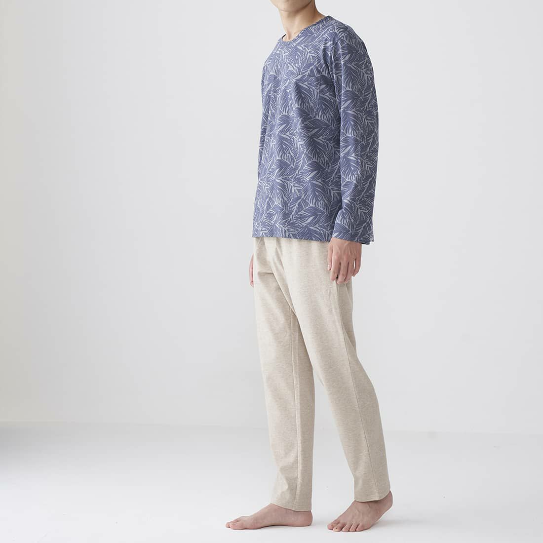 エポカ ウォモ 長袖プルオーバーバンドカラー