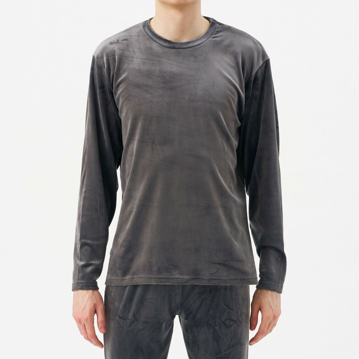 HOME BY TEMPUR メンズ 長袖丸首ｼｬﾂ