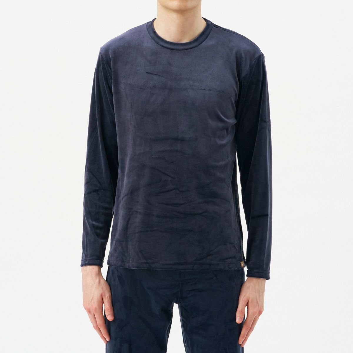 HOME BY TEMPUR メンズ 長袖丸首ｼｬﾂ