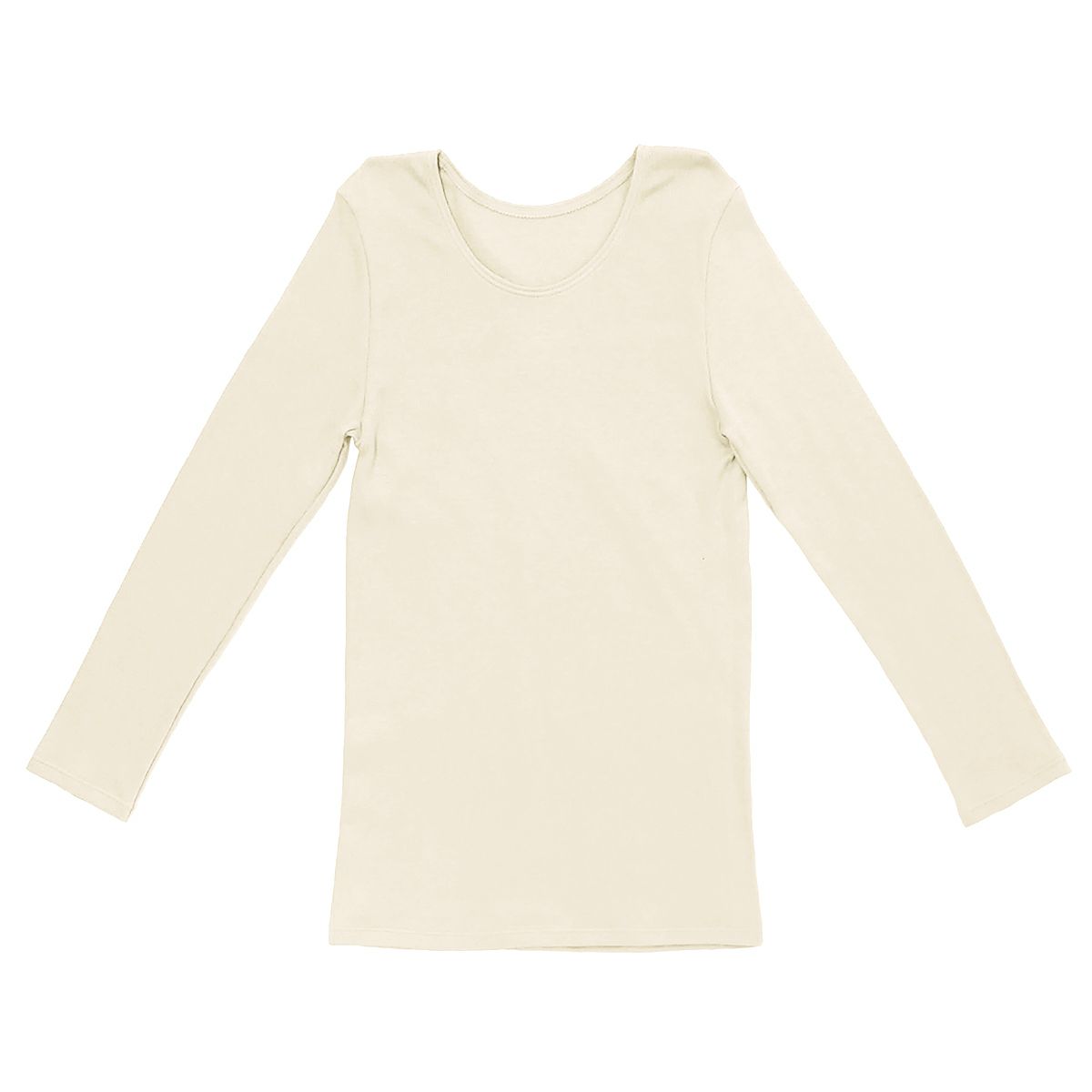 肌ごころ エイトロック編み 8分袖インナー