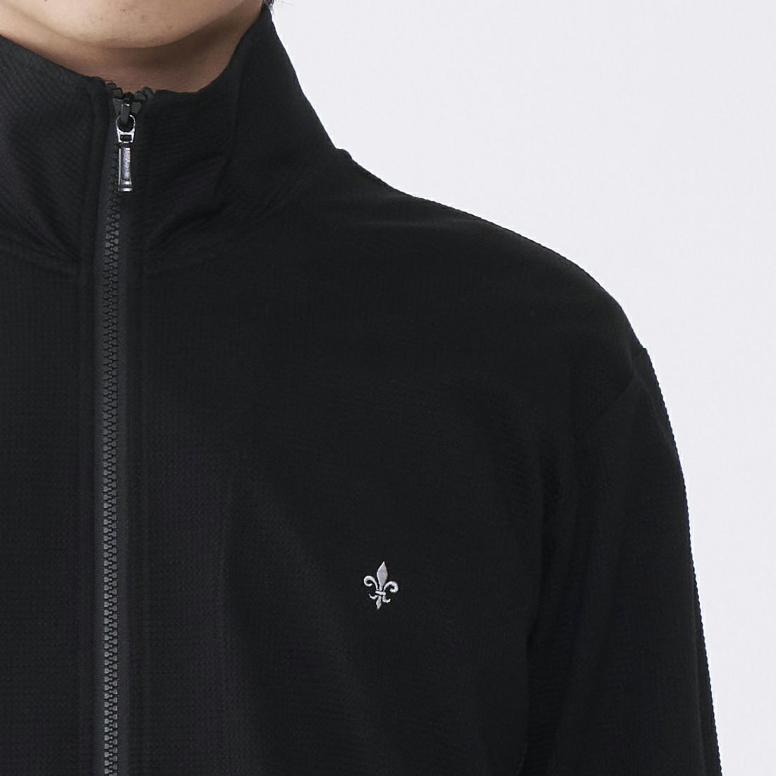 エポカ ウォモ スクエアワッフルジップジャケット