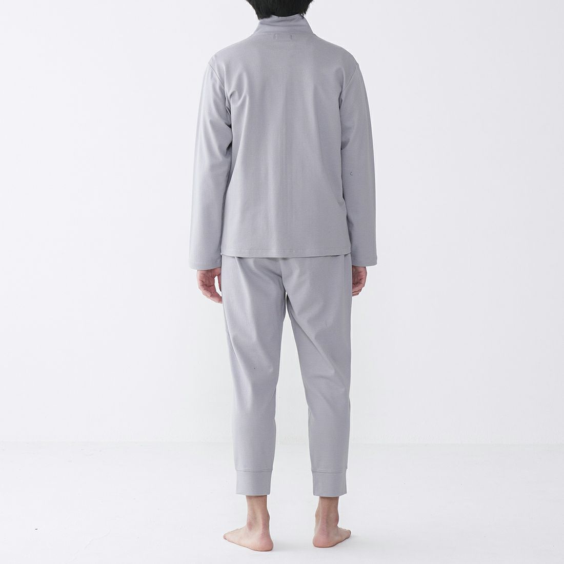 エポカ ウォモ スクエアワッフルジップジャケット