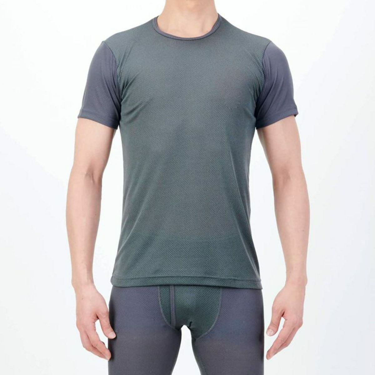 BREEZE/DRY メンズ 半袖丸首シャツ