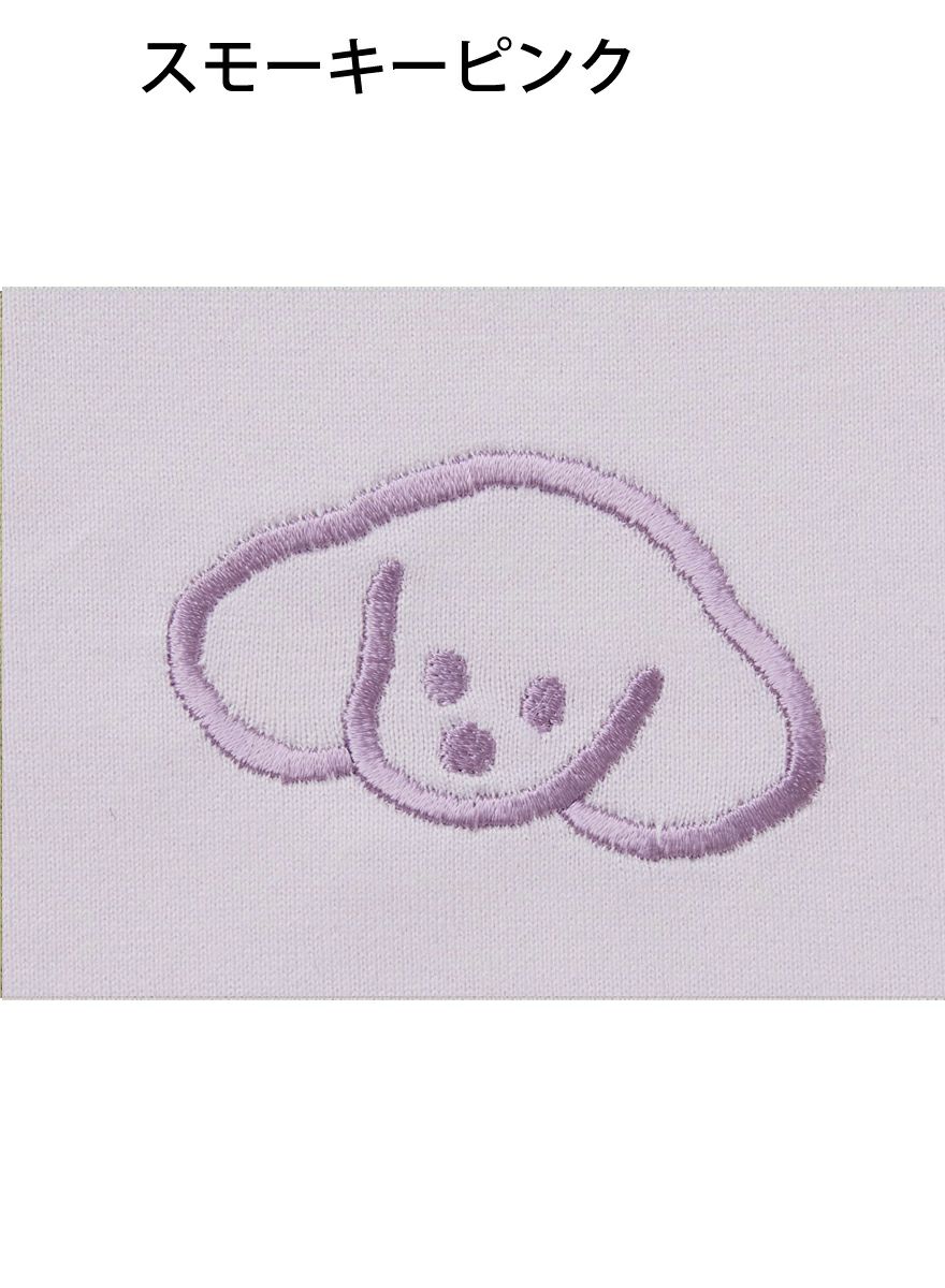 レディースチュニックTシャツ たれみみ犬刺繍