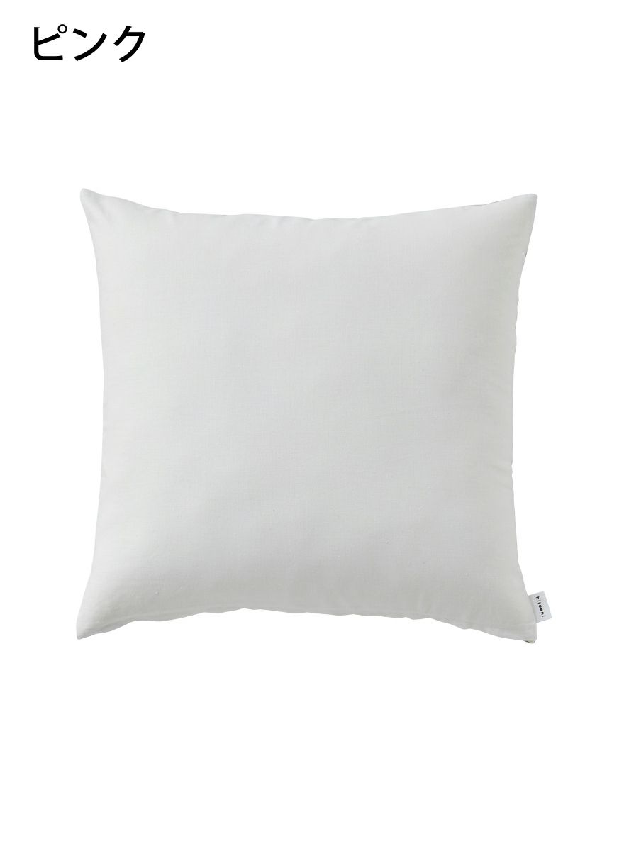 クッションカバー ケーキを見つめる犬モノトーン