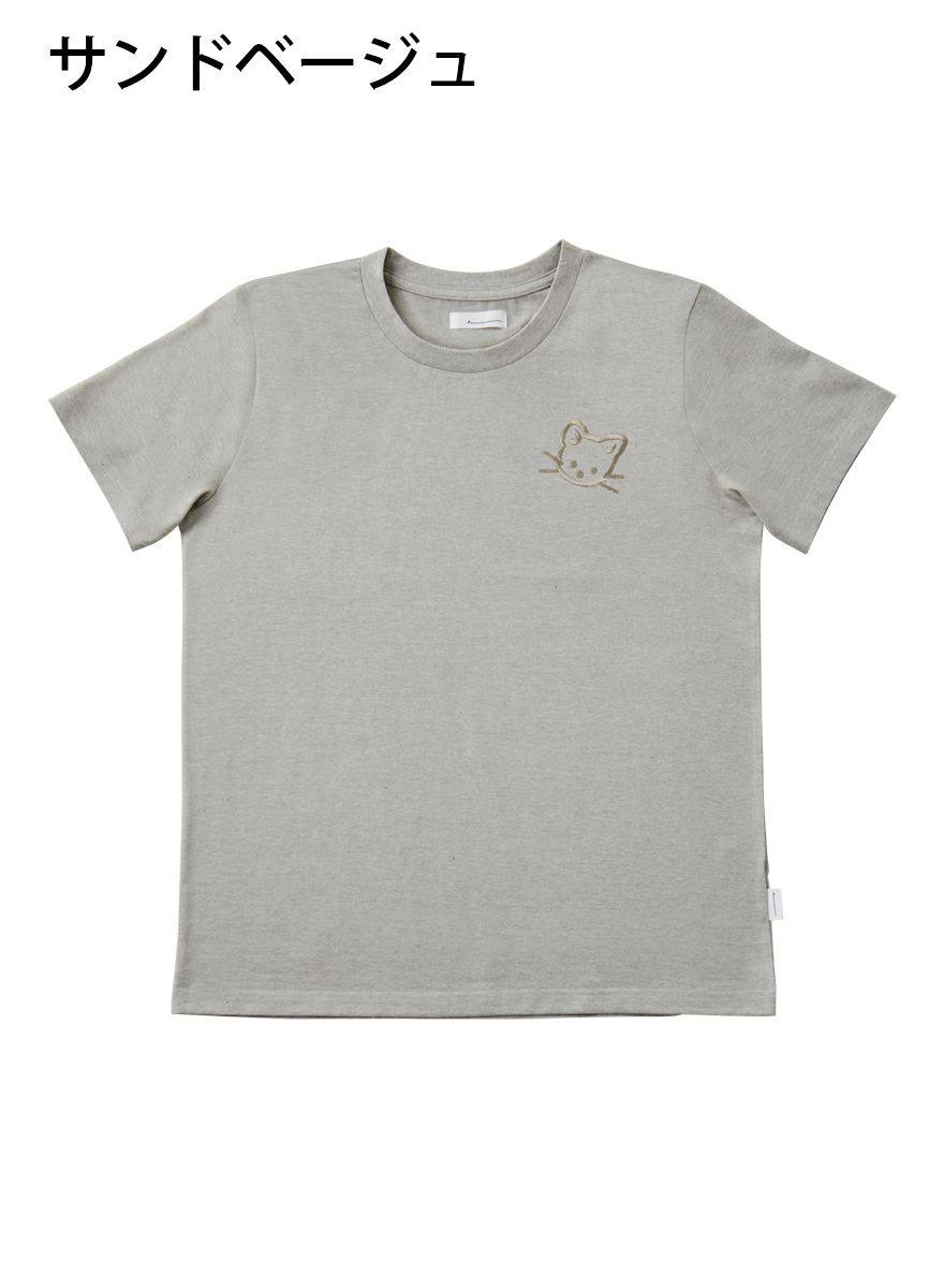 レディースＴシャツ たちみみ猫刺繍