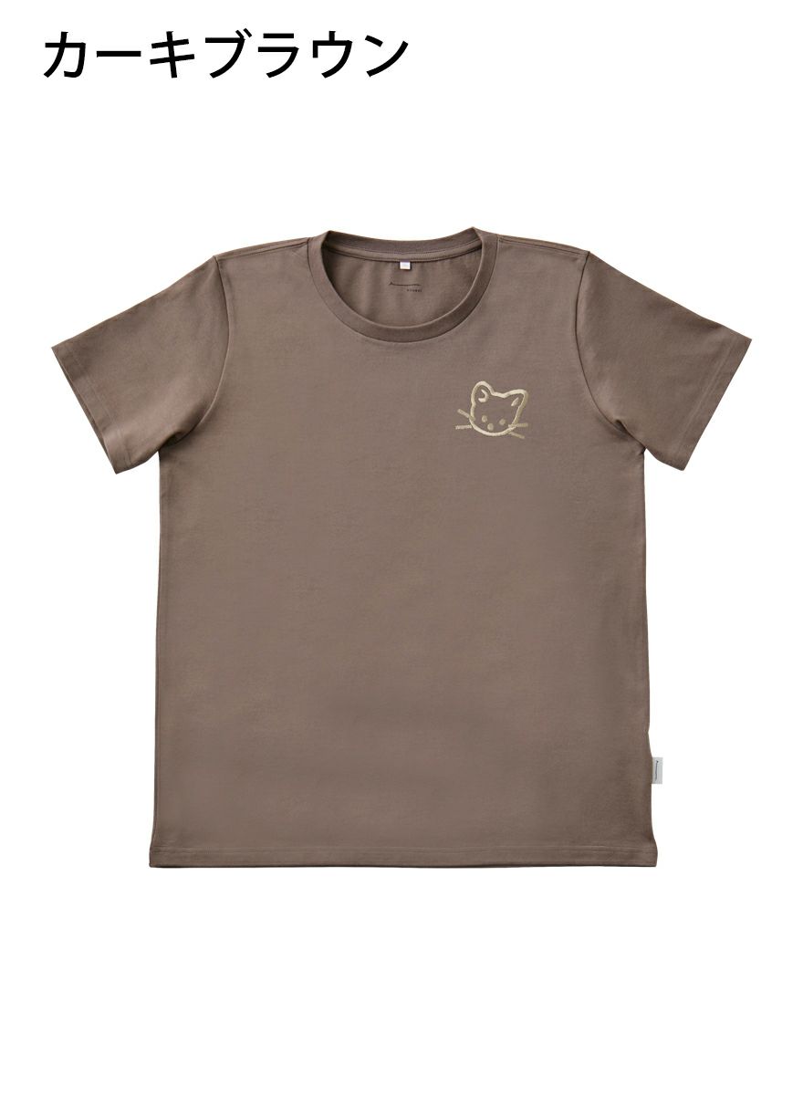 レディースＴシャツ たちみみ猫刺繍