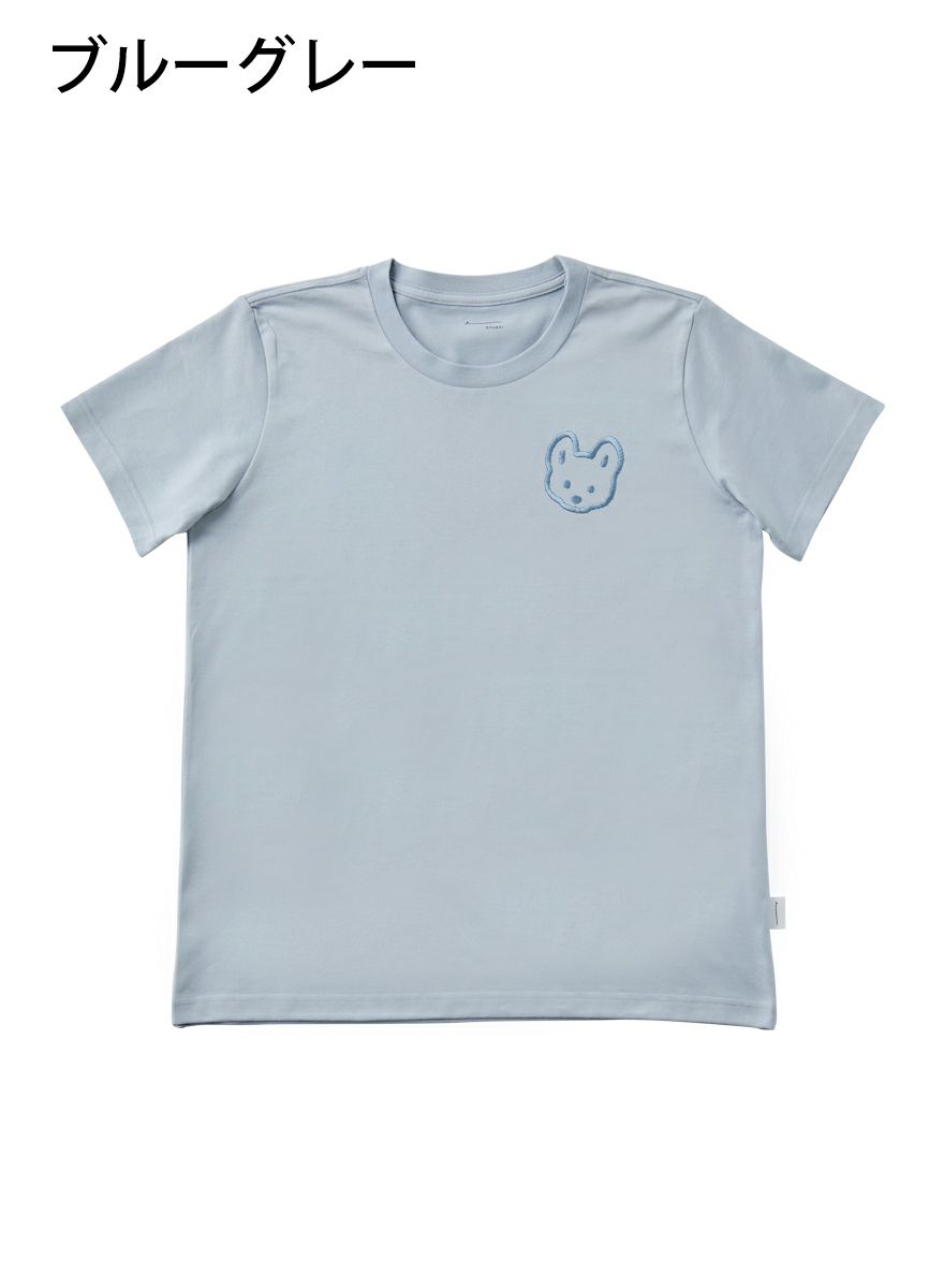 レディースＴシャツ 豆芝刺繍