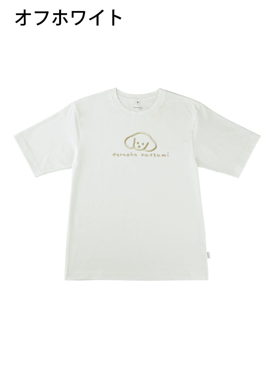 ビッグサイズシルエットTシャツ たれみみ犬+サイン