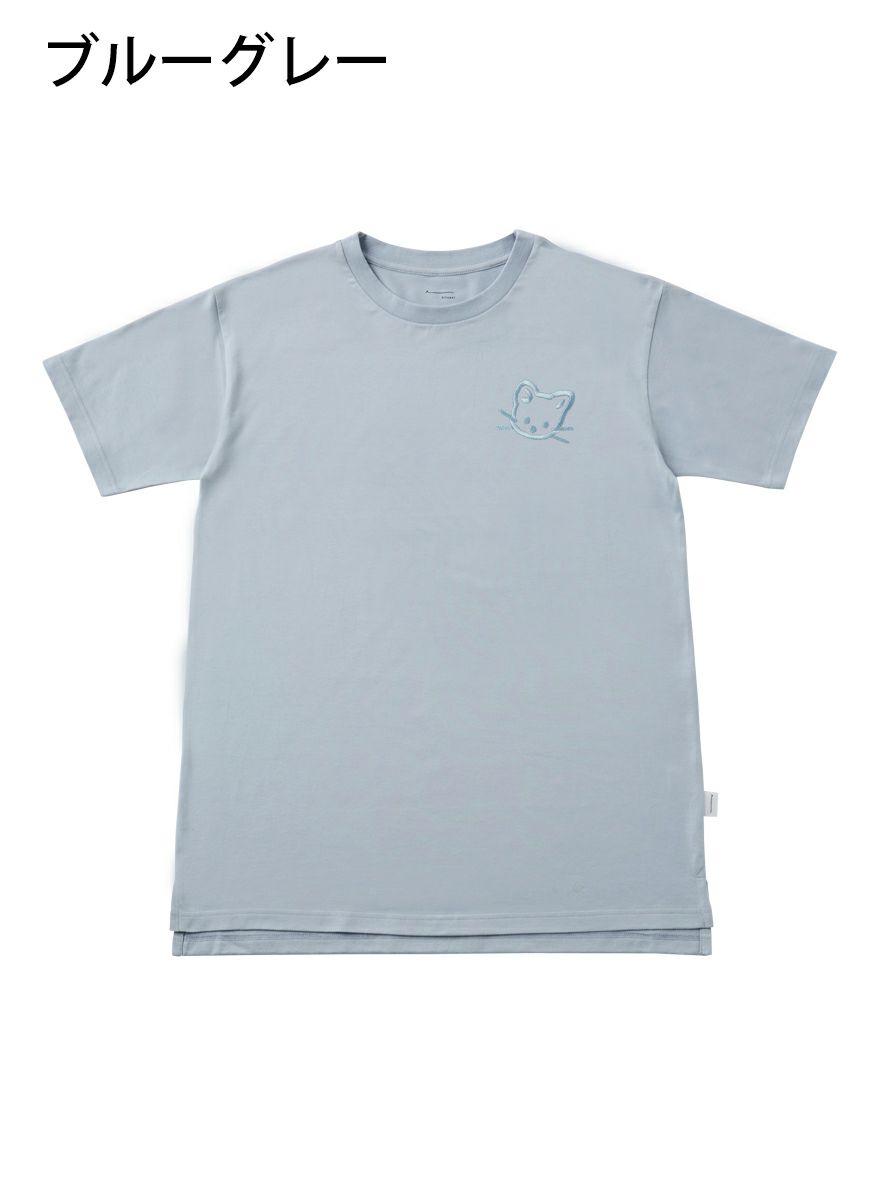 レディースチュニックTシャツ たちみみ猫刺繍