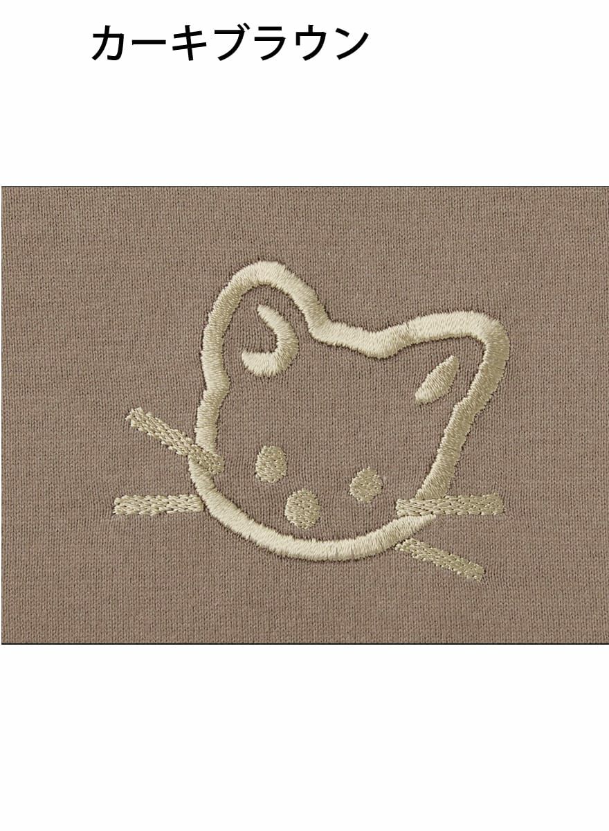 レディースチュニックTシャツ たちみみ猫刺繍