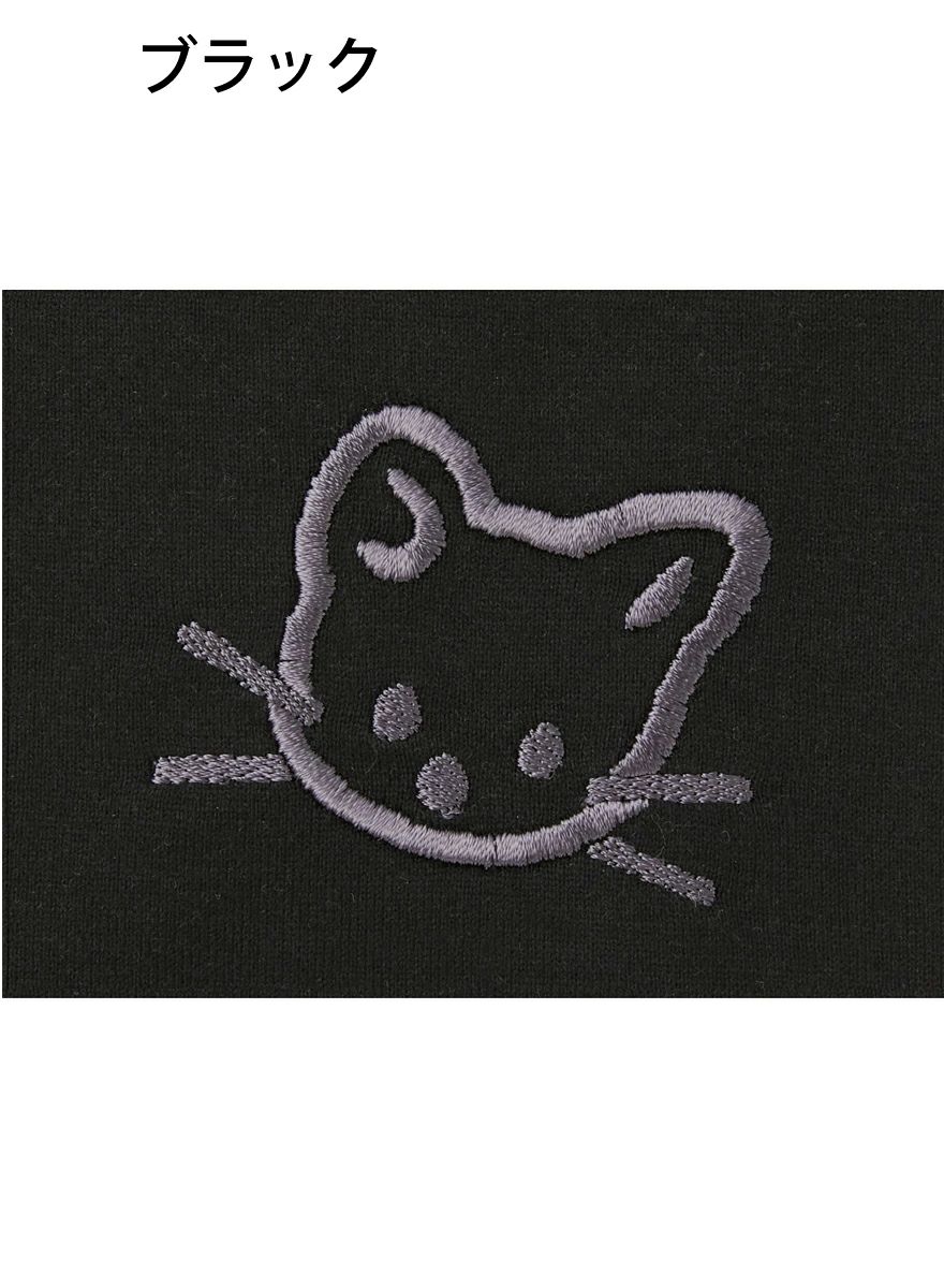レディースチュニックTシャツ たちみみ猫刺繍