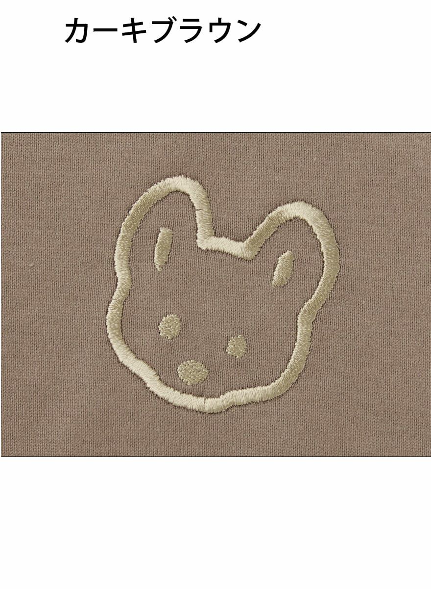 レディースチュニックTシャツ 豆芝刺繍 M・L・LL