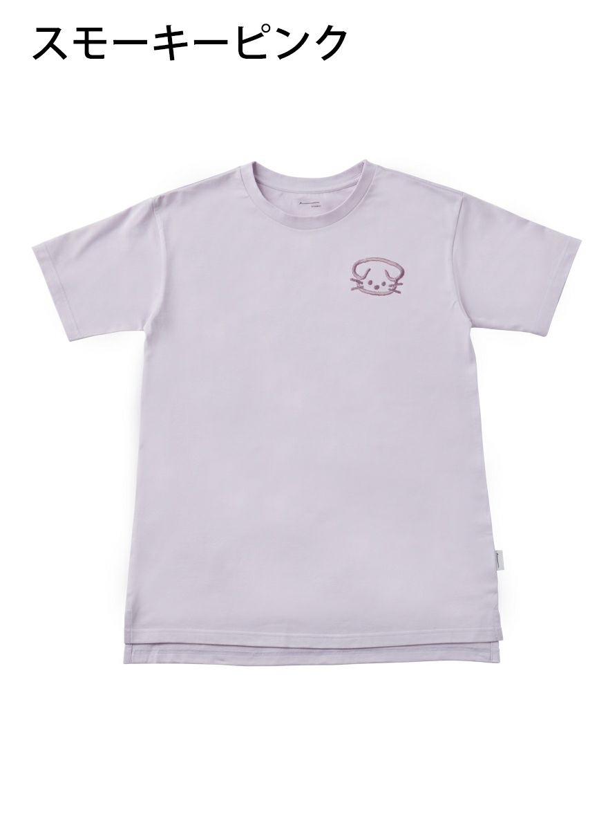 レディースチュニックTシャツ スコティッシュ刺繍