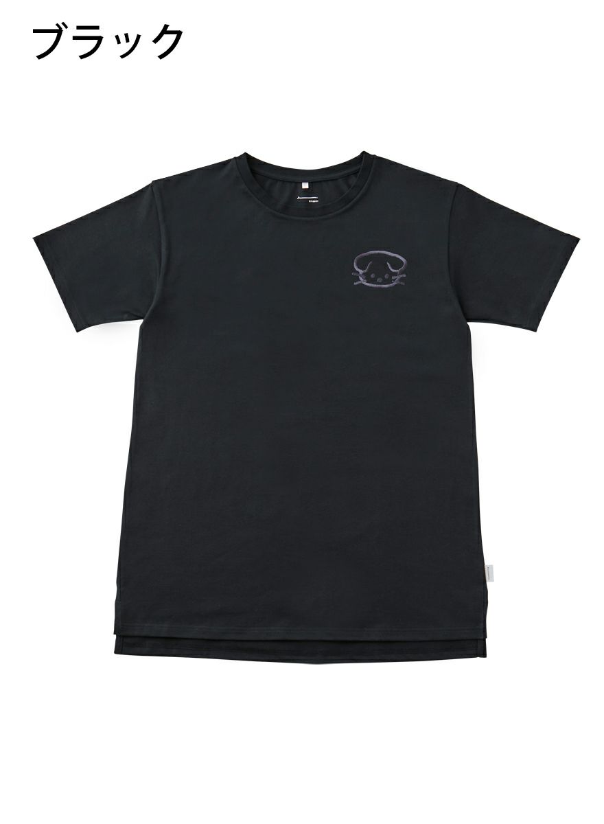 レディースチュニックTシャツ スコティッシュ刺繍