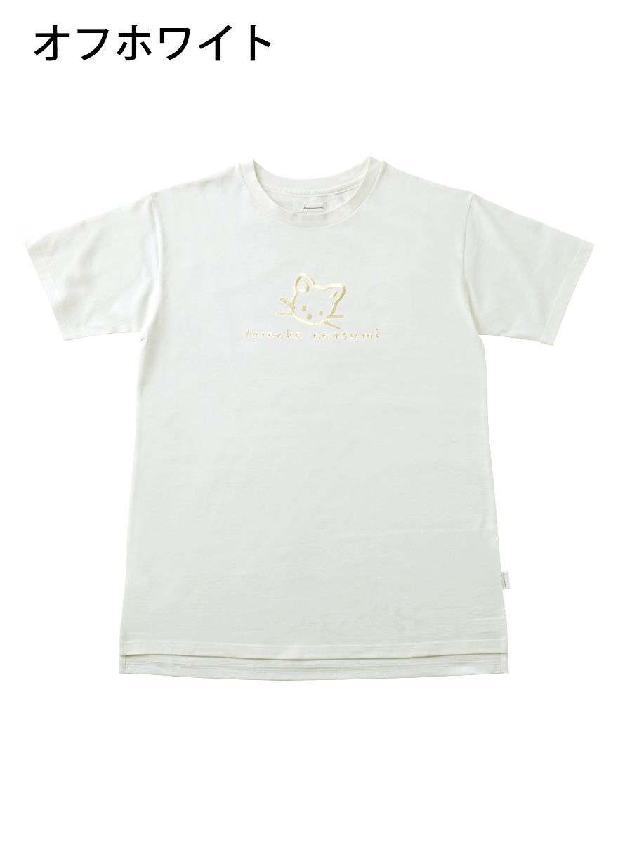 レディースチュニックTシャツ たちみみ猫+サイン