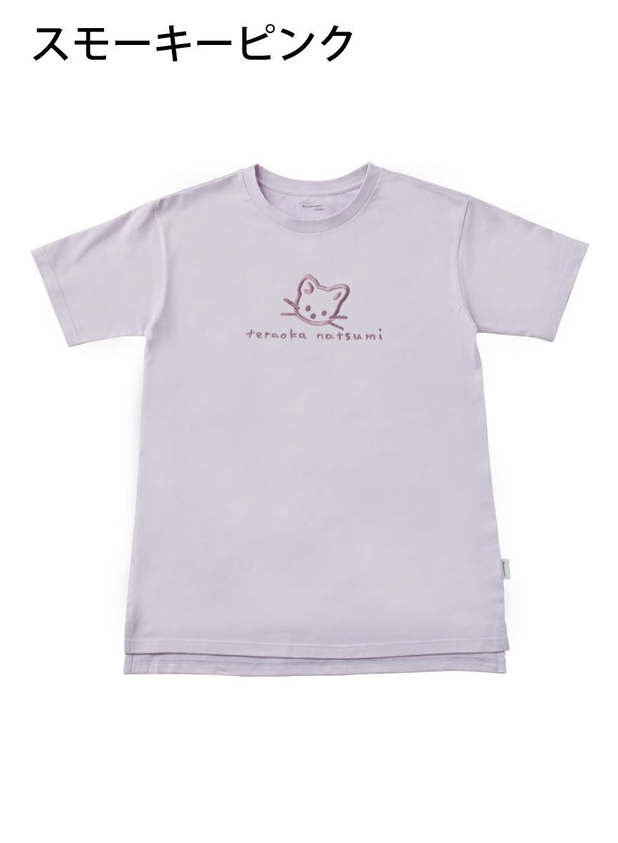 レディースチュニックTシャツ たちみみ猫+サイン