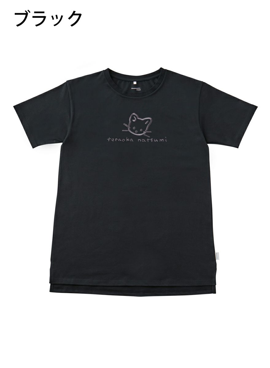 レディースチュニックTシャツ たちみみ猫+サイン