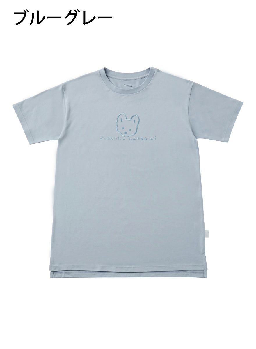 ディースチュニックTシャツ 豆芝＋サイン