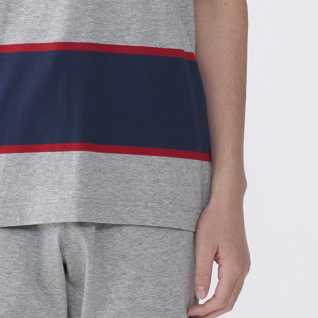 タケオキクチ　半袖ヘンリーネックシャツ