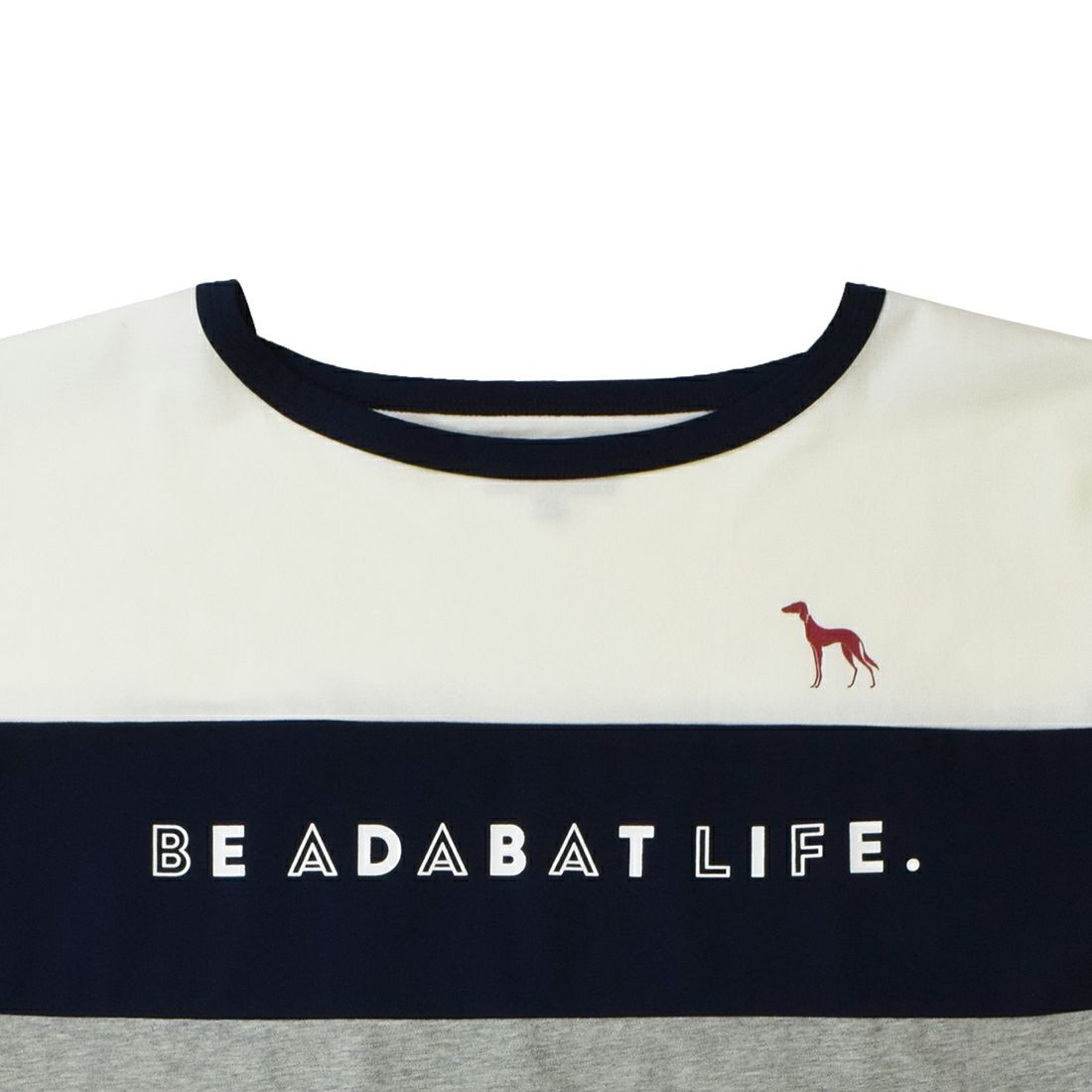 アダバット　婦人半袖ボートネックTシャツ